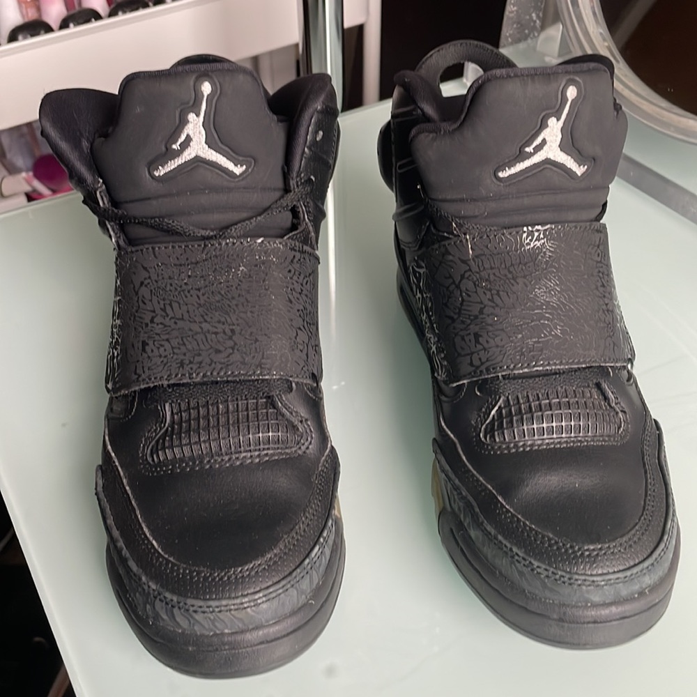 Mens Air Jordan Son Of Mars Black Cat Black Metallic Silver Anthracite - Picture 2 of 10